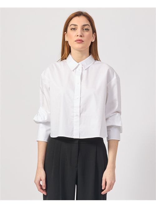 Armani Exchange 3/4 Sleeve Cropped Shirt ARMANI EXCHANGE | XW000494-AF12812U0002